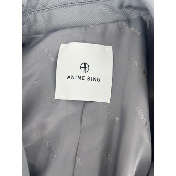 Anine Bing Gray Classic Blazer - Picture 7 of 11